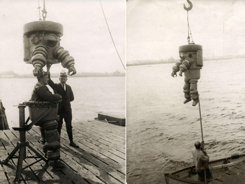 Illustration for article titled The Evolution of the Atmospheric Diving Suit